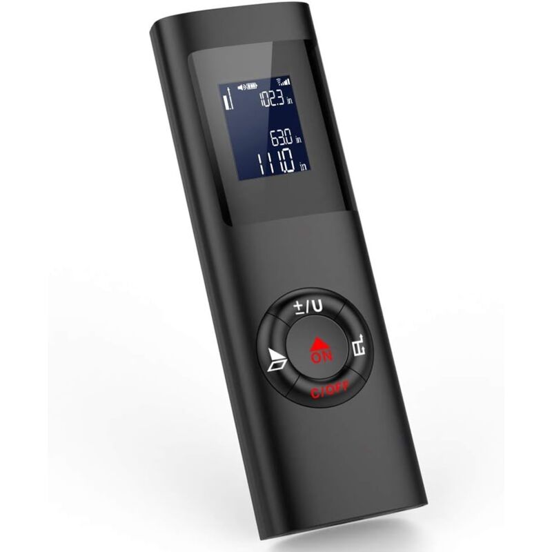 foto del prodotto litzee mini telemetro laser 40m, misuratore di distanza laser portatile ricaricabile tramite usb, misuratore di distanza laser digitale m in ft,