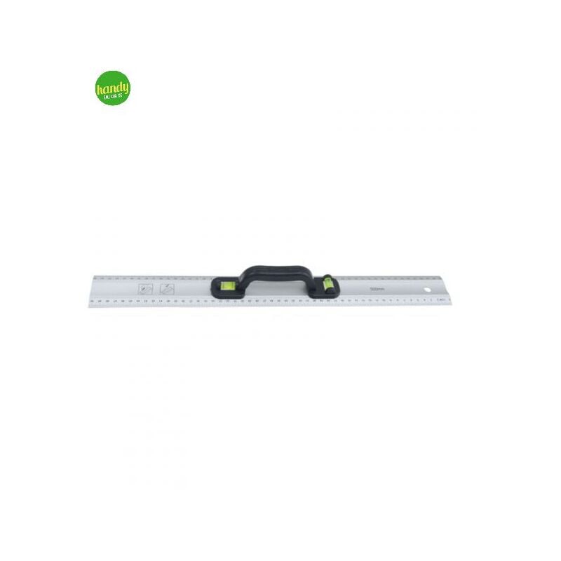 foto del prodotto livella a 2 bolle masidef in alluminio 50 cm