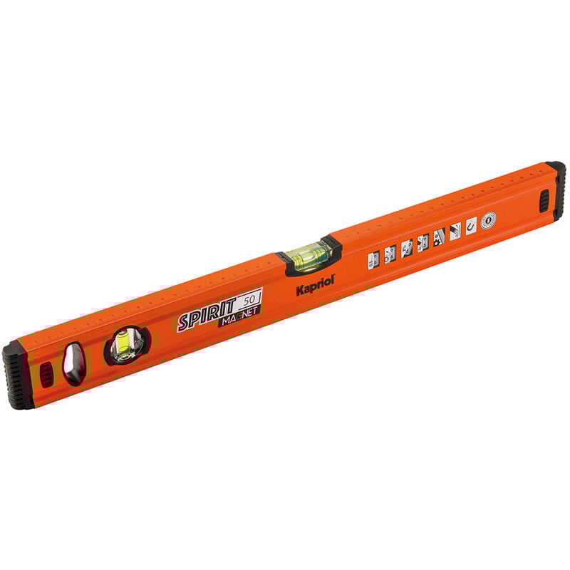 foto del prodotto livella a bolla 50cm alluminio livello magnetico spirit kapriol