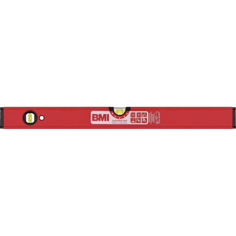 foto del prodotto livella a bolla superstar 100cm alluminio rossa 0,5 mm m