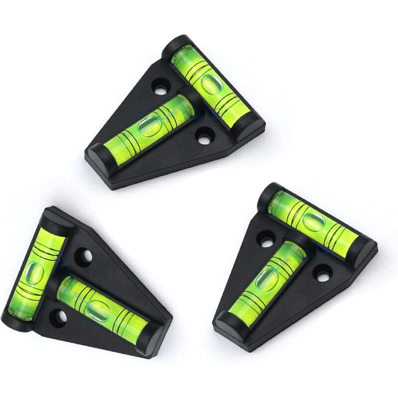 immagine 0 del prodotto livella a bolla tipo t da 3 pezzi, piccolo strumento per camper tipo t, livella a bolla magnetica a 2 vie, livella a bolla in plastica, piccola
