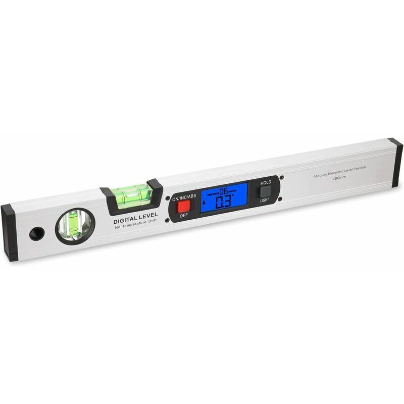 foto del prodotto livella digitale, goniometro digitale da 400 mm livella elettronica inclinometro da 360 gradi con magnete, righello per tester di pendenza livella