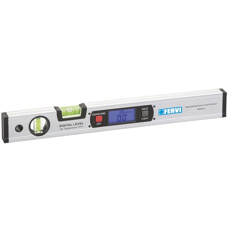 foto del prodotto livella digitale magnetica in alluminio 400 mm fervi 0109