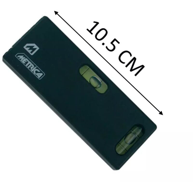 foto del prodotto livella in abs nera/viola mm.105