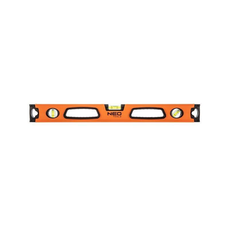 foto del prodotto livella in alluminio con impugnatura 3 fiale magnete 60 cm neo tools 71 112