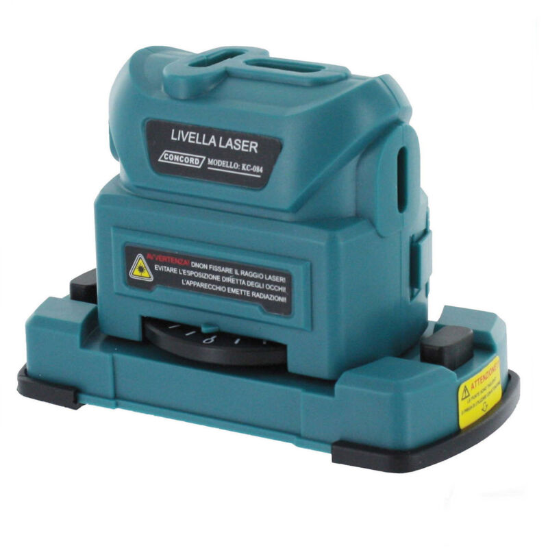 foto del prodotto livella laser concord 2 ampolle visibilità 4 mt goniometro kc-084