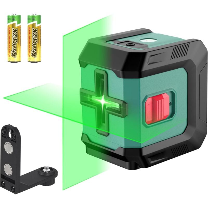foto del prodotto livella laser da 15 m, laser verde autolivellante con 3 livelli di luminosit regolabili, livelle laser con supporto per decorazioni domestiche, 2