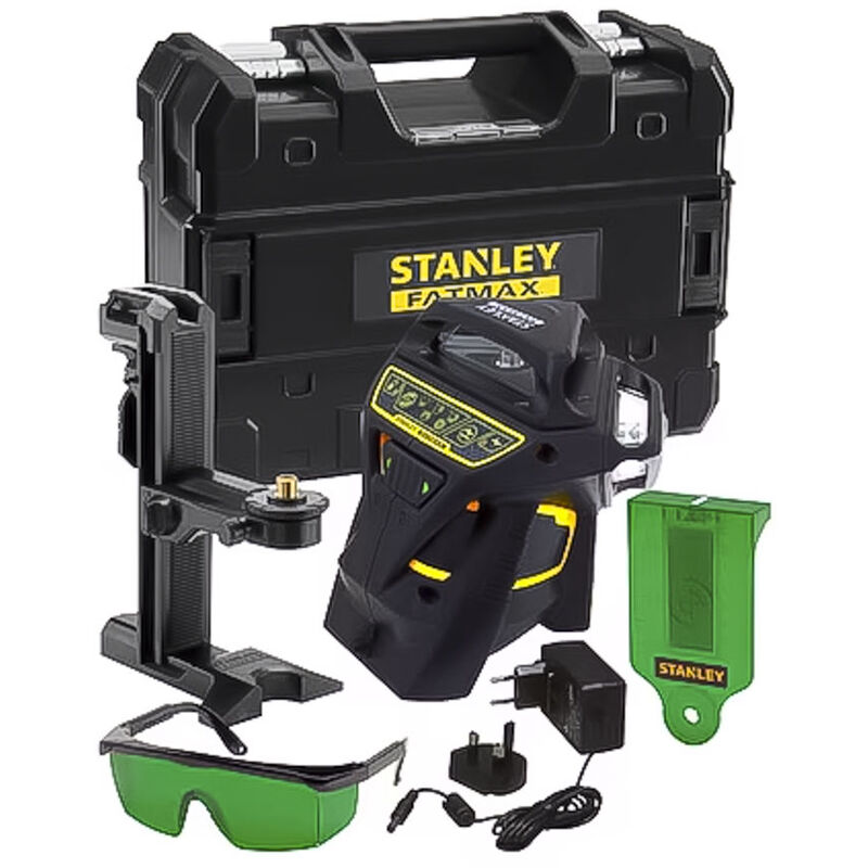 foto del prodotto livella laser raggio automatico stanley x3 360 green raggio verde fmht1 77356