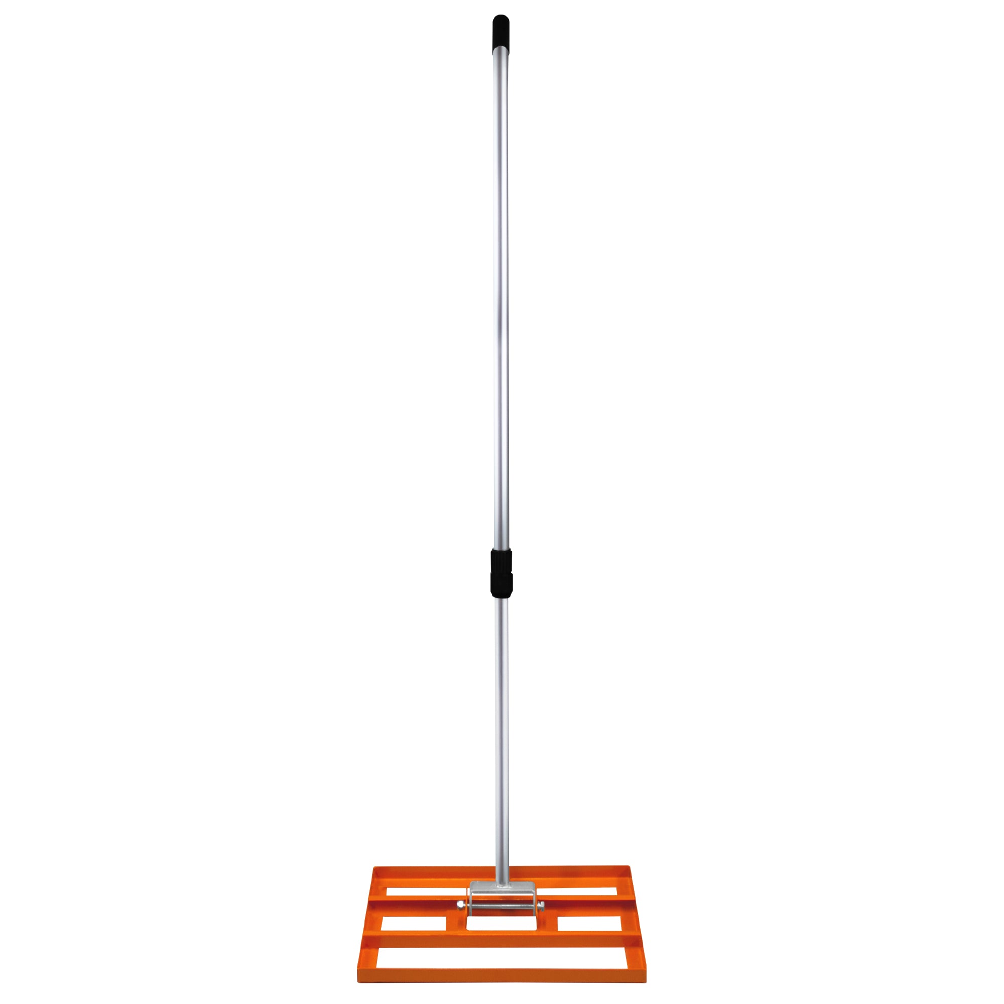 foto del prodotto livellatrice 50cm rastrello livellatore acciaio arancione 1,9m manico estensibile erba