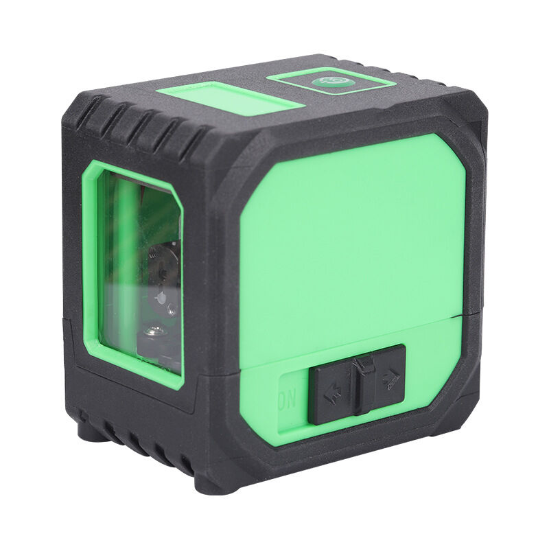 foto del prodotto livello laser ricaricabile, livello laser a linea trasversale autolivellante, linee orizzontali e verticali, visibilit di 100 piedi, 
