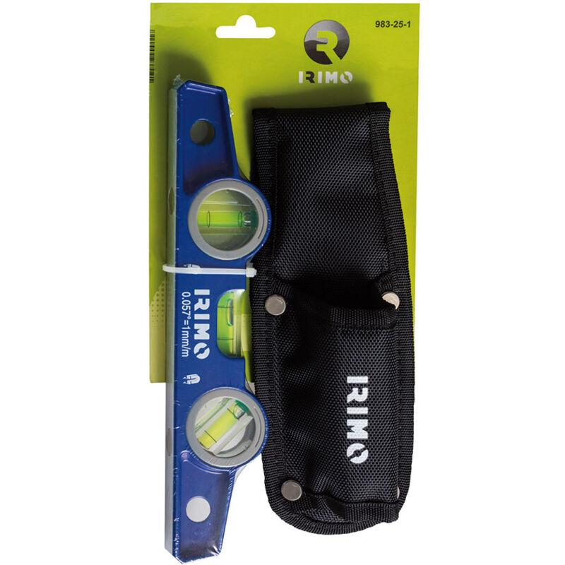 foto del prodotto livello solido magnetico in alluminio pressofuso 250 mm con borsa 983 25 1 irimo