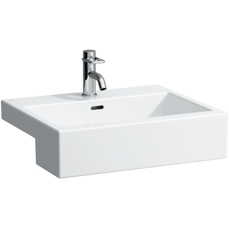 foto del prodotto living city lavabo semi encastr , avec trop plein, 3 trous laufen