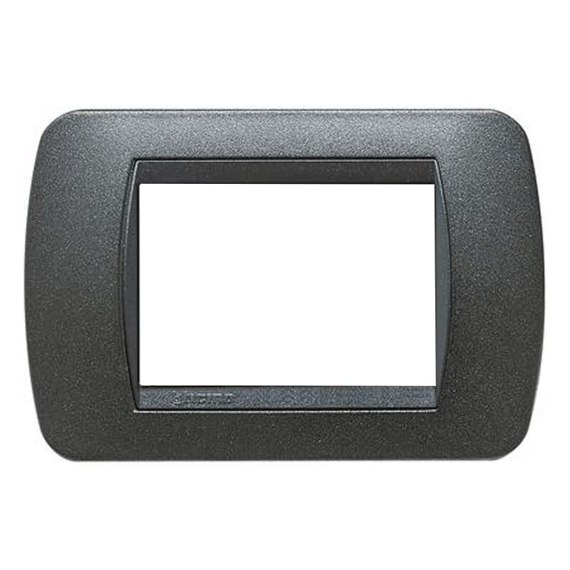 foto del prodotto living international placca 3 moduli grafite nero l4803gfn bticino