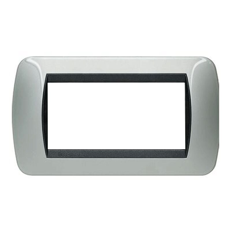 foto del prodotto living international placca 4 moduli alluminio l4804al bticino