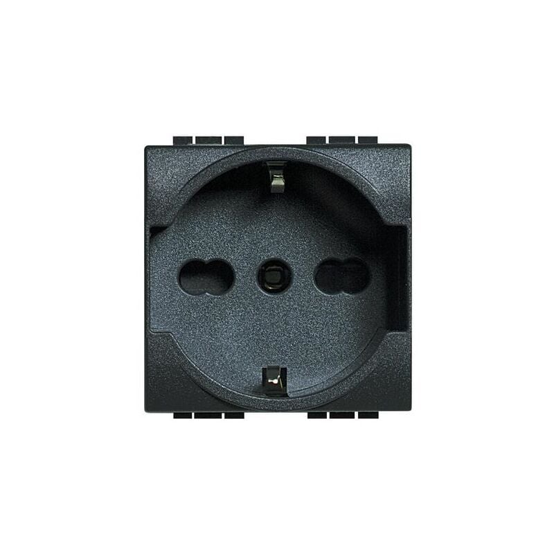 foto del prodotto living international presa 2p+t 16a 250 va.c, bipasso e shuko