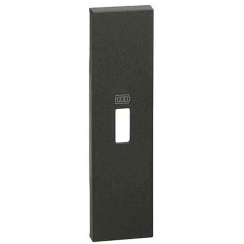 foto del prodotto living now cover caricatore usb 1 modulo nera kg10c - bticino