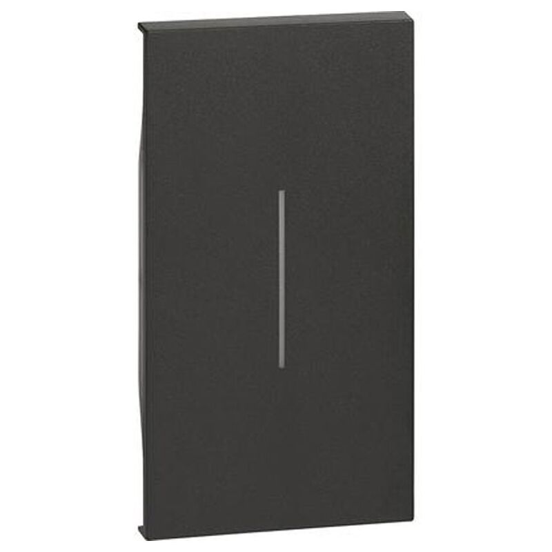 foto del prodotto living now cover illuminabile comando 2 moduli colore nera kg01m2 bticino