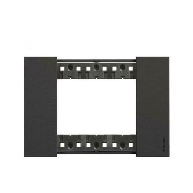 foto del prodotto living now placca 3 moduli in plastica colore nero ka4803kg bticino