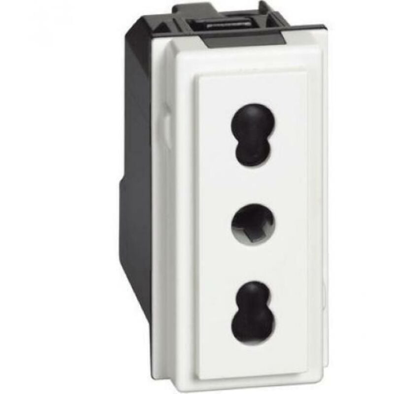 foto del prodotto living now presa bipasso 2p+t 16a 250v a.c. bianco kw4180 - bticino