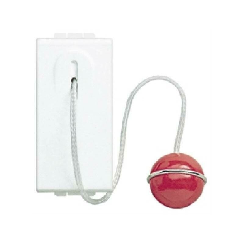 foto del prodotto livinglight pulsante 1 polo 10a con tirante bianco n4033 bticino