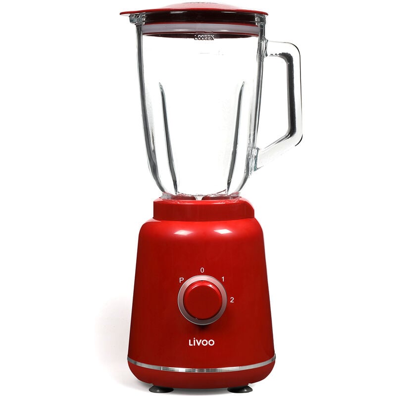foto del prodotto livoo - frullatore 1,5l 800w rosso - dop220r
