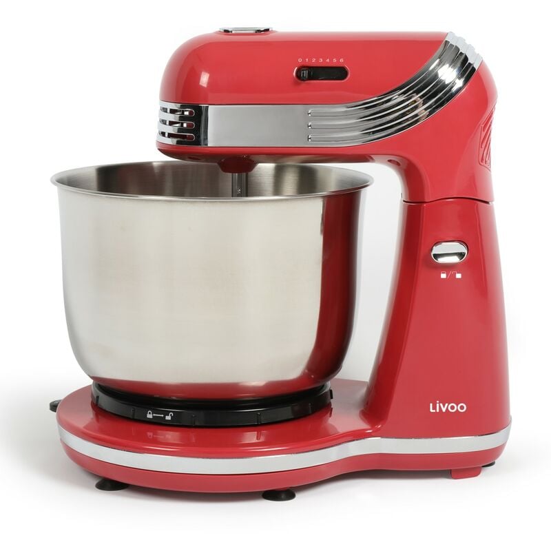 foto del prodotto livoo robot pasticceria multifunzione 3l 250w rosso dop137rc