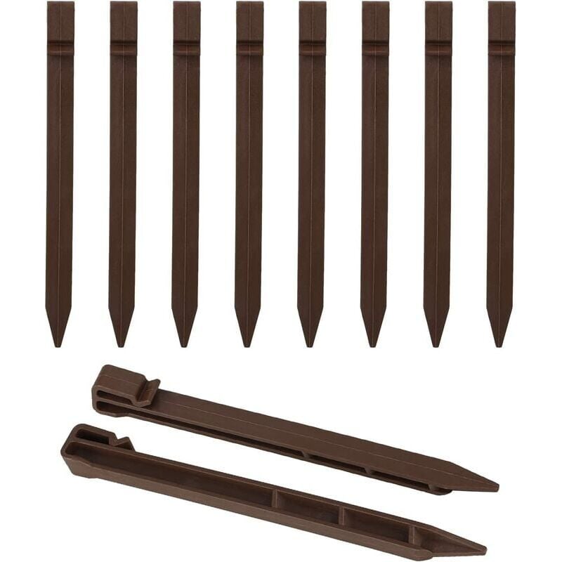 foto del prodotto lling confezione da 20 picchetti di ancoraggio a terra in plastica da 24 cm paletti di ancoraggio a terra paletti di ancoraggio da giardino