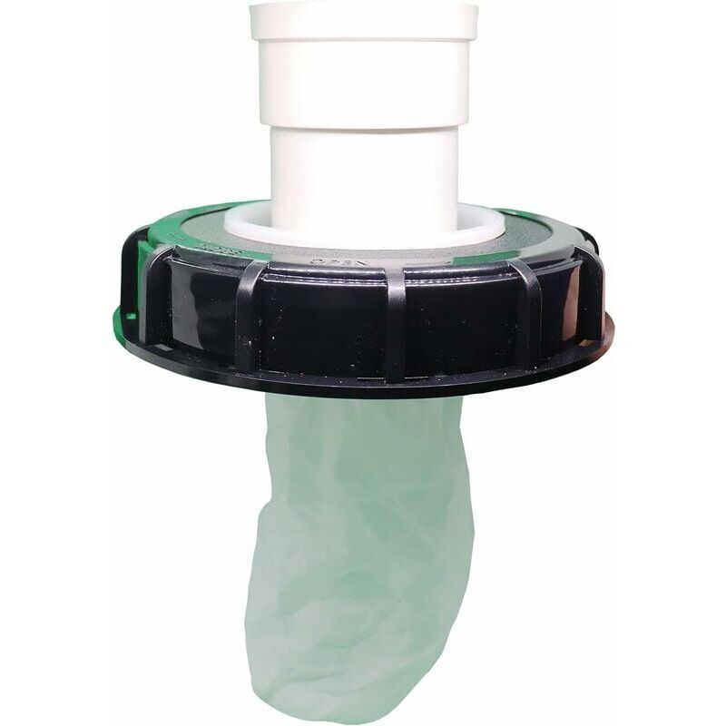 foto del prodotto lling filtro lavabile con coperchio ibc in nylon con coperchio per serbatoio acqua piovana ibc 1000 l dn 75 feltro agugliato nero 165 mm