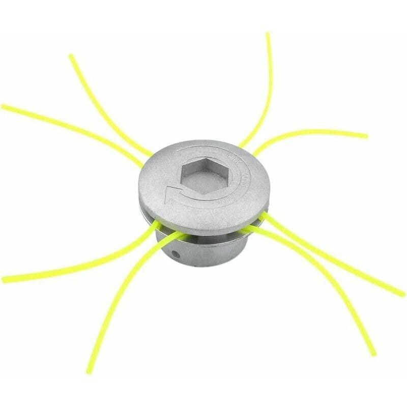 foto del prodotto lling testina decespugliatore universale in alluminio, bobine testina universale per giardino, prato, patio