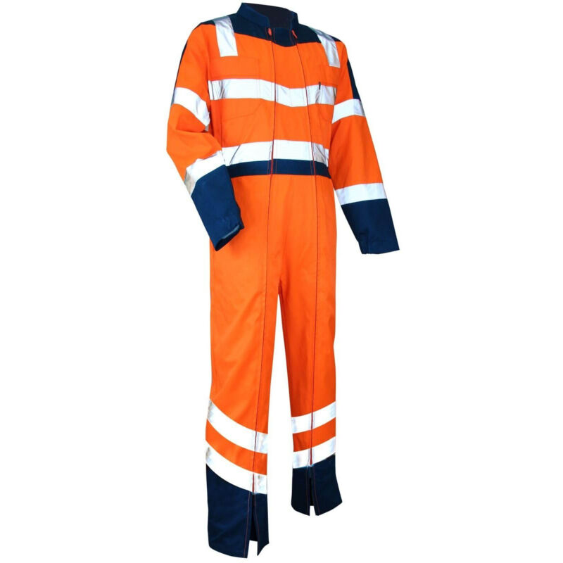 foto del prodotto lma 4080 tuta di vigilanza taglia 5 alta visibilit blu arancio
