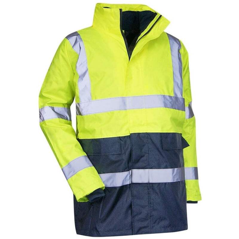 foto del prodotto lma 5002 prevention 4 in 1 parka taglia 2 giallo fluo blu navy
