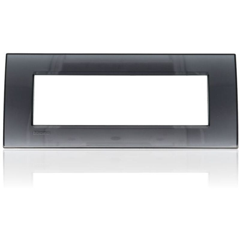 foto del prodotto lna4807kf - placca quadra 7 moduli - fumo di londra - livinglight - bticino