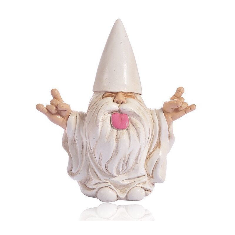 foto del prodotto lo gnomo rocker questo gnomo da giardino sconvolger il tuo mini mondo incantato sollbry