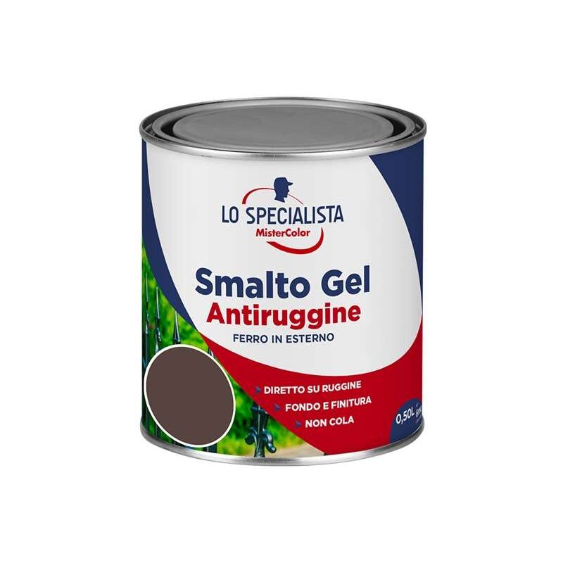 foto del prodotto lo specialista smalto a solvente antiruggine marrone 0,5 l