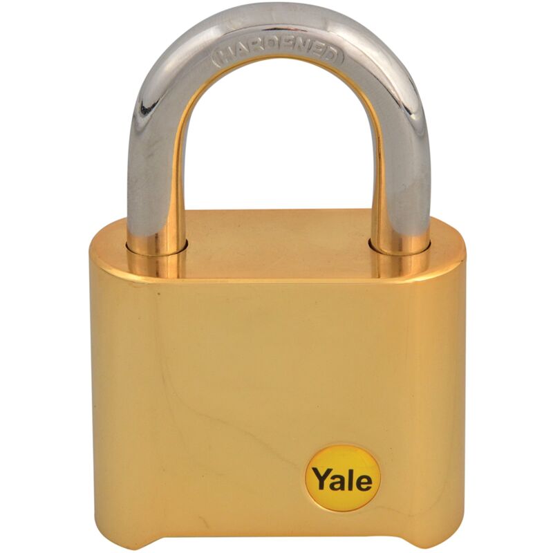 foto del prodotto locks, yaly 50 12650 lucchetto combinazione finitura ottone, b00l2jxmhg yale