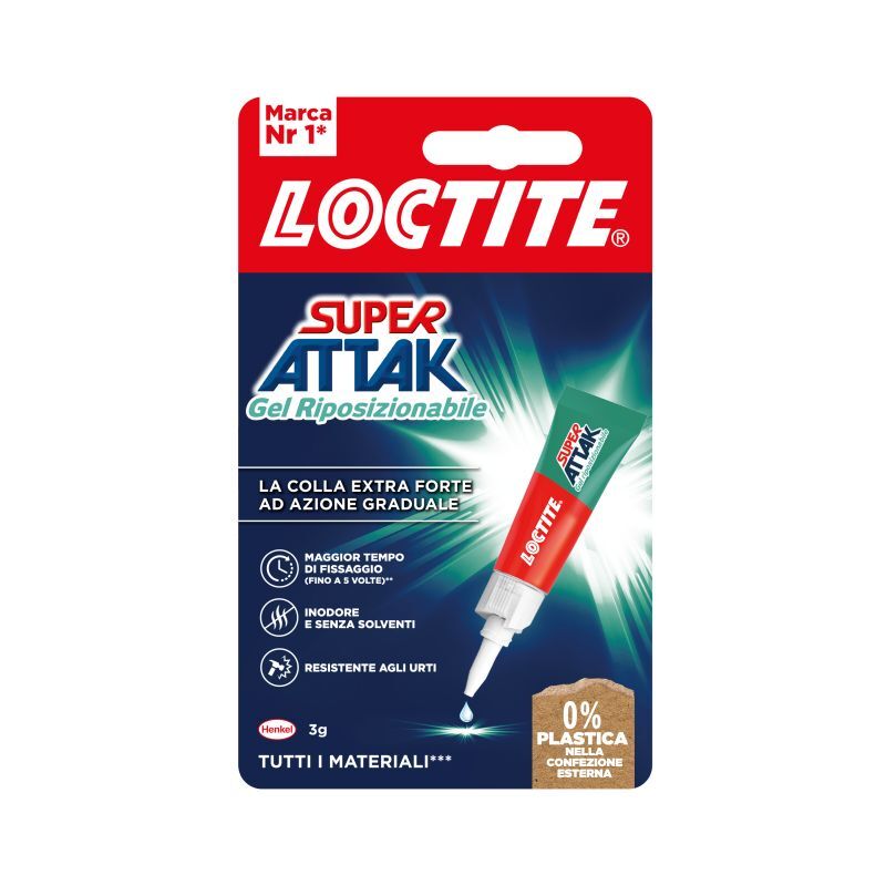 foto del prodotto loctite super attak gel riposizionabile 3gr