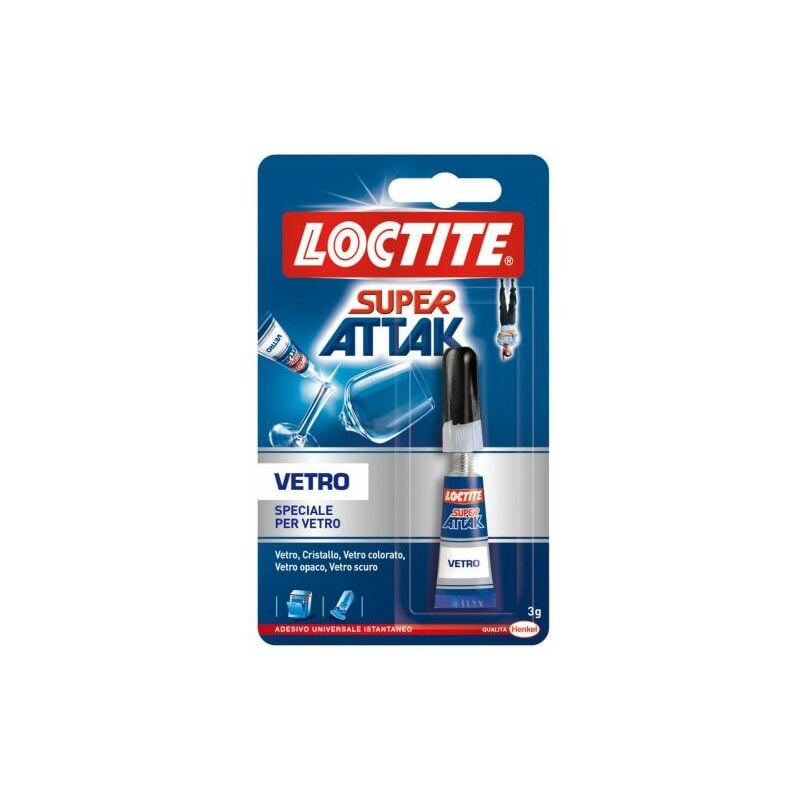 foto del prodotto loctite super attak vetro 3 grammi colla adesivo istantaneo henkel