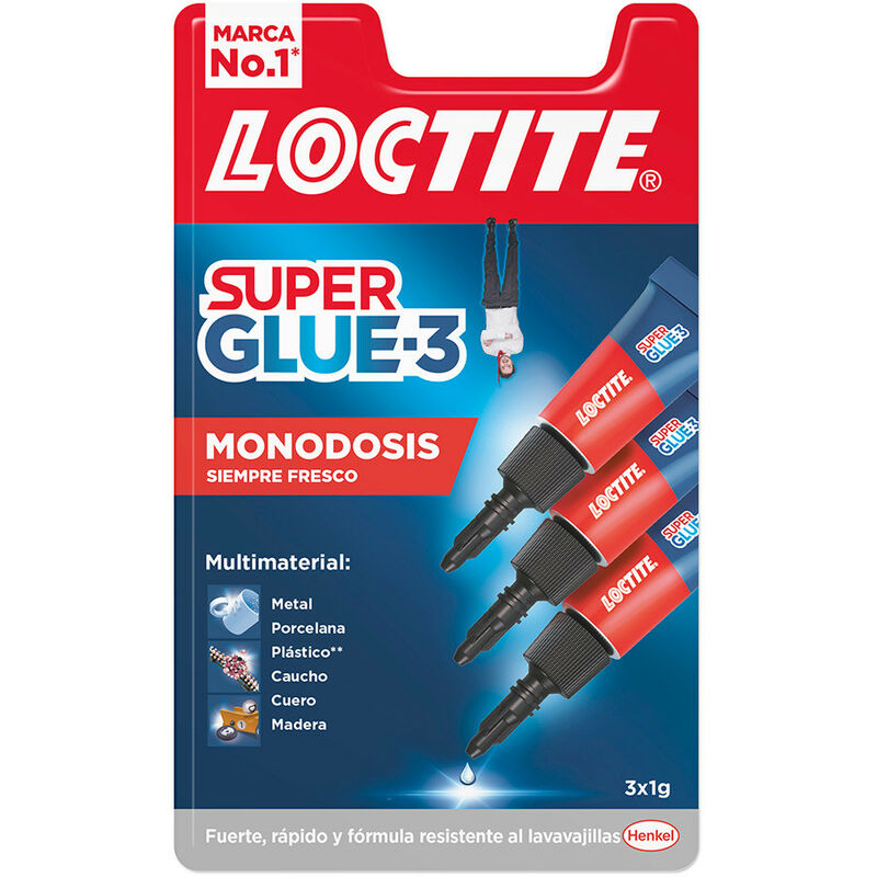 foto del prodotto loctite super glue mini trio fralatn colla istantanea 3 3 x 1g fralatn universale fralatn impermeabile