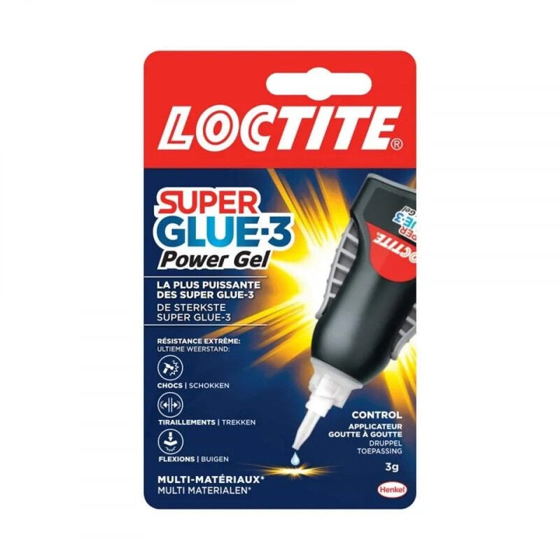 foto del prodotto loctite superglue 3 power flex control 3g.
