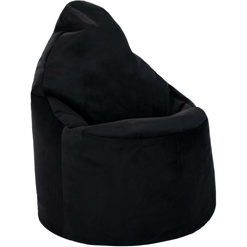 foto del prodotto loft 25 poltrona a sacco per soggiorno, poltrona a sacco in velluto con schienale alto per rilassarsi, poltrona a sacco per giocare, 90x68 cm