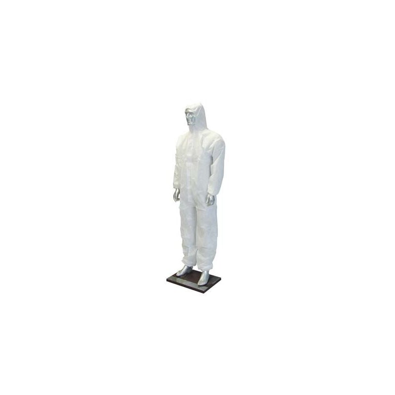 foto del prodotto logica tuta monouso bianco 55gr pp pe laminato xl