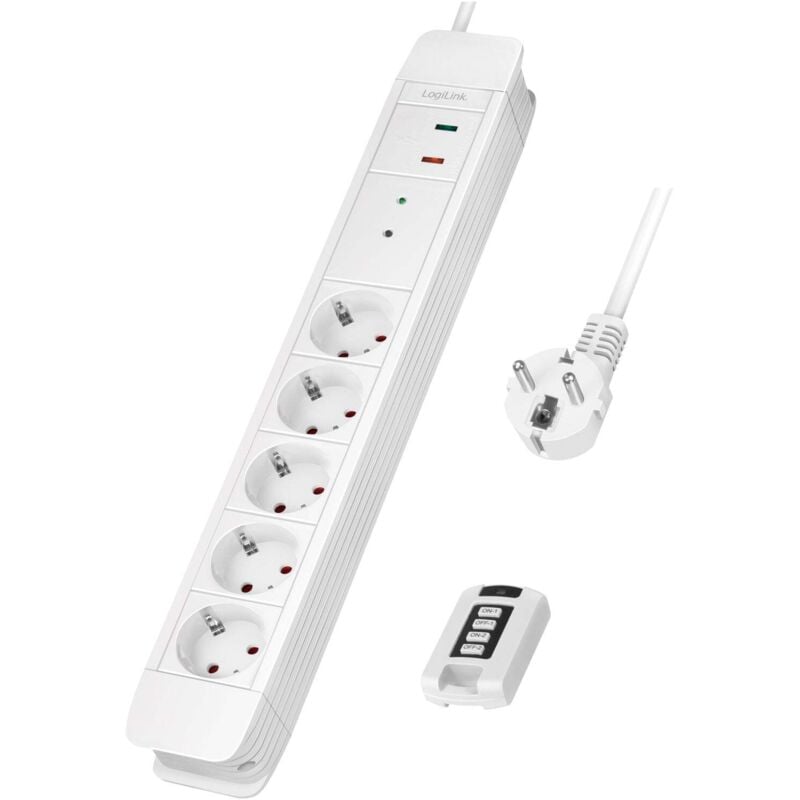 foto del prodotto logilink lps402 multipresa con telecomando bianco schuko 1 pz.