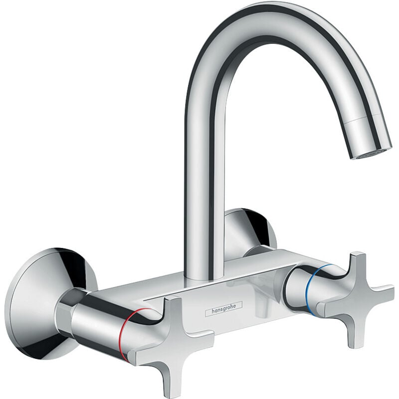 foto del prodotto logis m32 mitigeur de cuisine, 2 poign es, montage hansgrohe