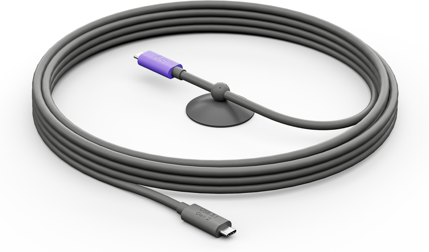 foto del prodotto logitech 952 000195 cavo usb usb 3.2 gen 2 3.1 gen 2 5 m usb c grafite, viola