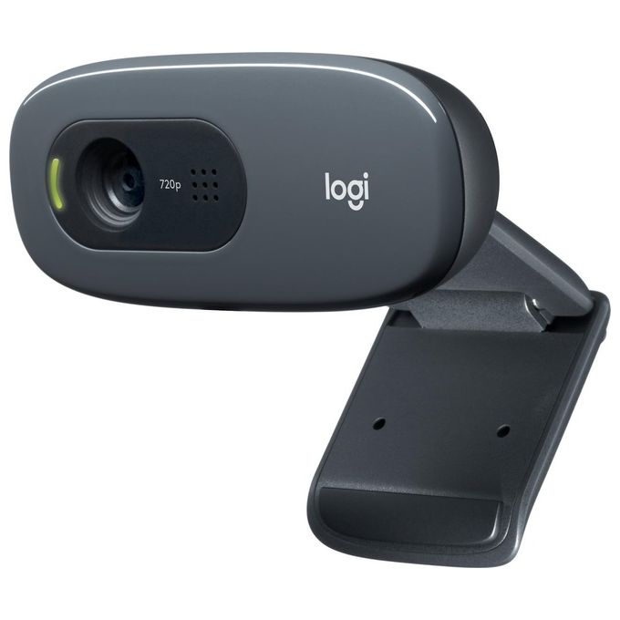 foto del prodotto logitech c270 webcam hd videochiamate hd widescreen, correzione automatica