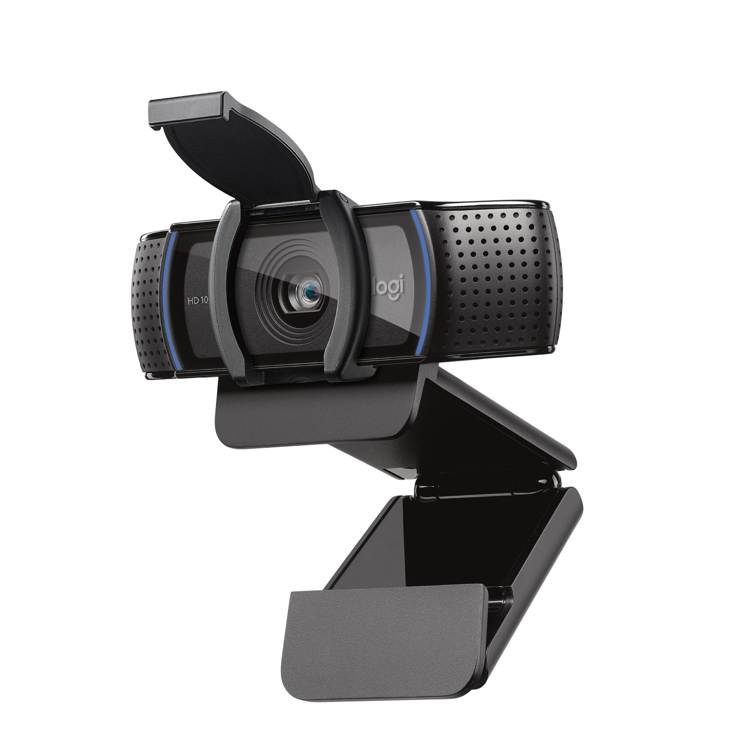 foto del prodotto logitech c920s hd pro webcam, videochiamata full hd 1080p 30fps, audio stereo chiaro, correzione luce hd, privacy shutter, per skype, zoom, facetime, hangouts, pc mac laptop tablet xbox , nero