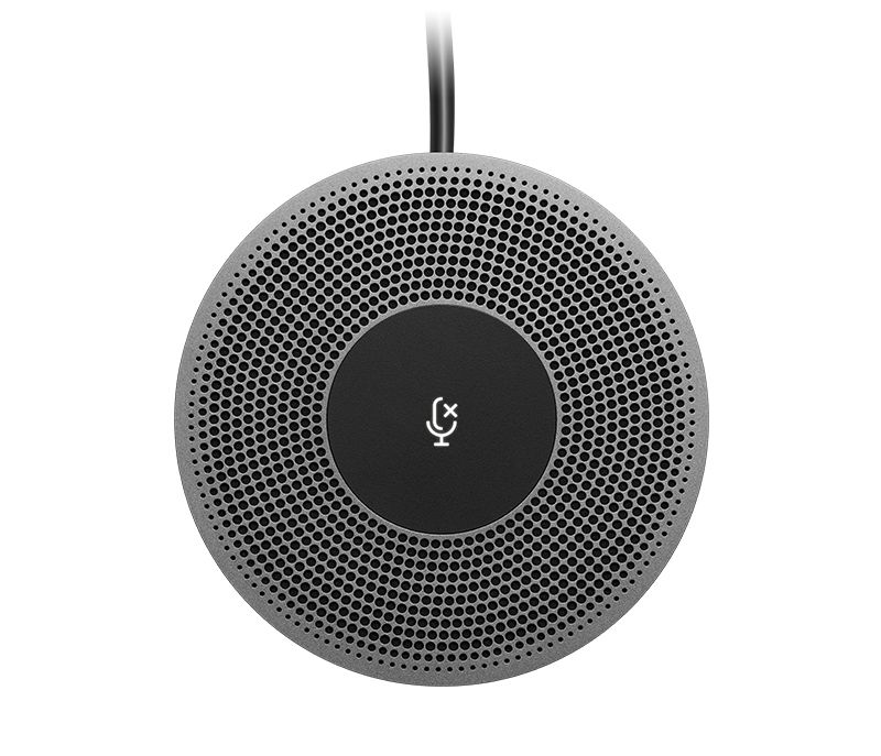 foto del prodotto logitech expansion mic for meetup nero, grigio microfono da conferenza