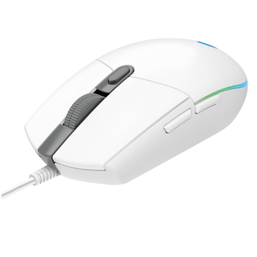 foto del prodotto logitech g203 lightsync gaming mouse white emea