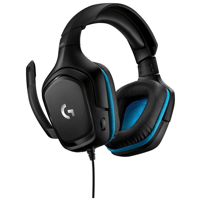 foto del prodotto logitech gaming headset g432 cuffia a padiglione con microfono canale 7.1 cablato usb jack 3,5mm nero