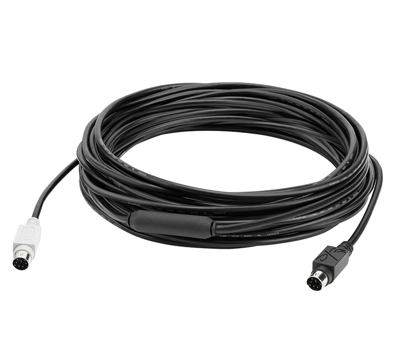 foto del prodotto logitech group 10m extender cable cavo ps 2 6 p mini din nero